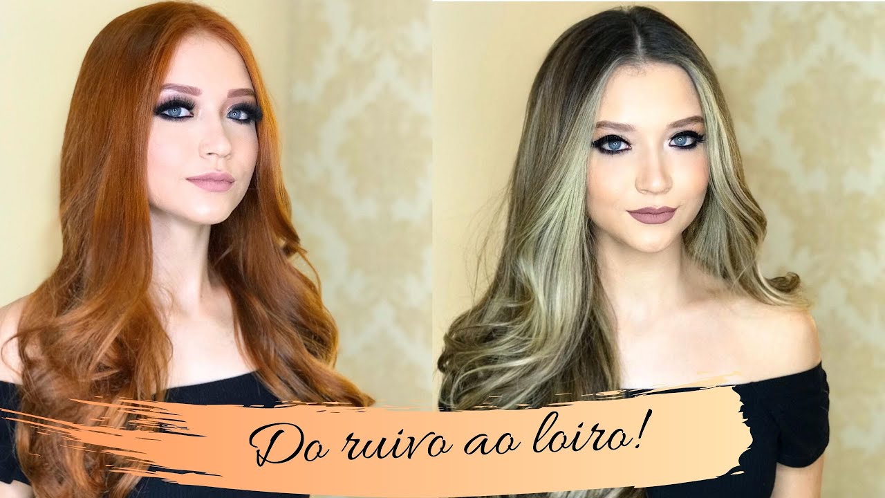 COMO SAIR DO RUIVO E FICAR LOIRA EM UMA ÚNICA VEZ!
