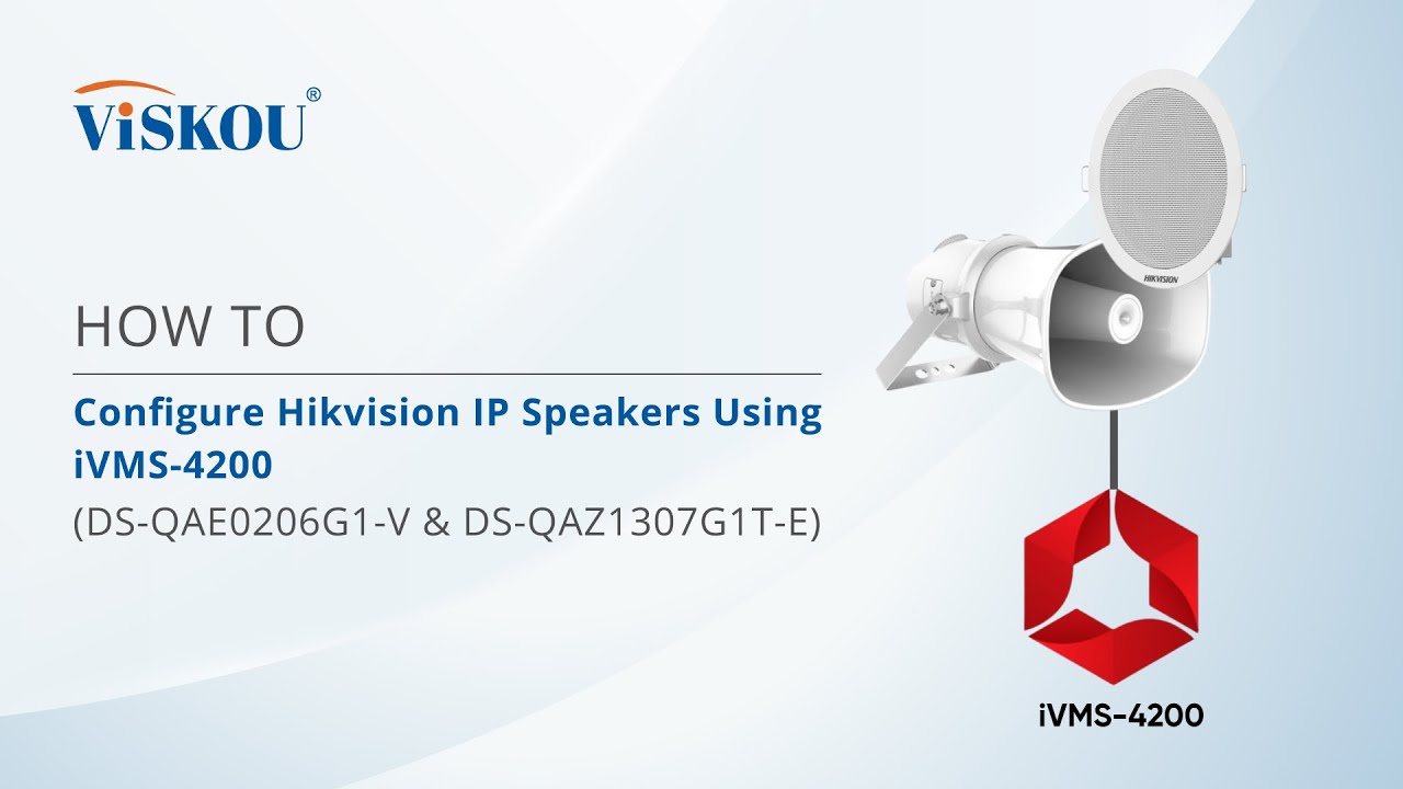 КАК: настроить IP-динамики Hikvision с помощью iVMS-4200