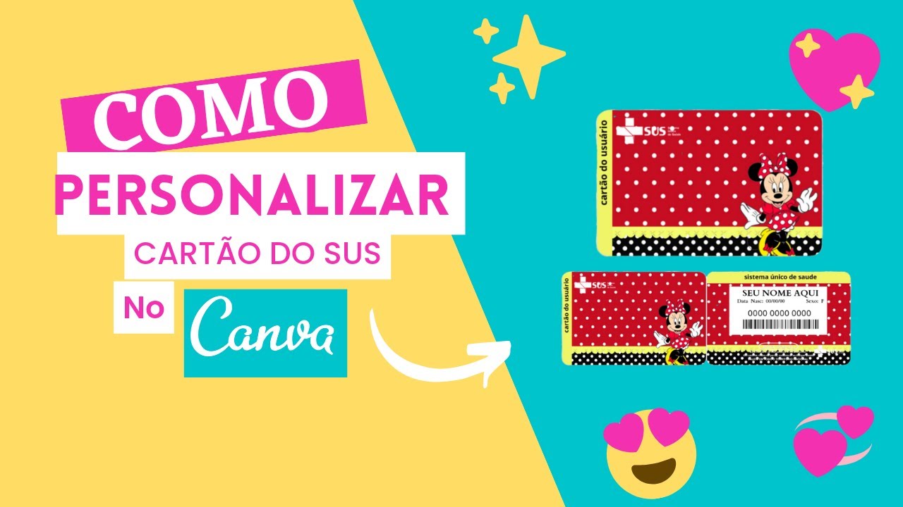 Como fazer cartão do sus personalizado no canva