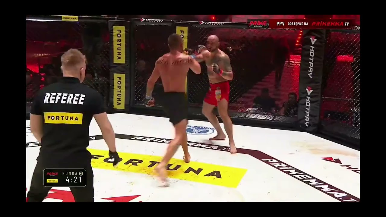 Prime Show MMA  Zająć vs Całkowski 2 Runda Walka