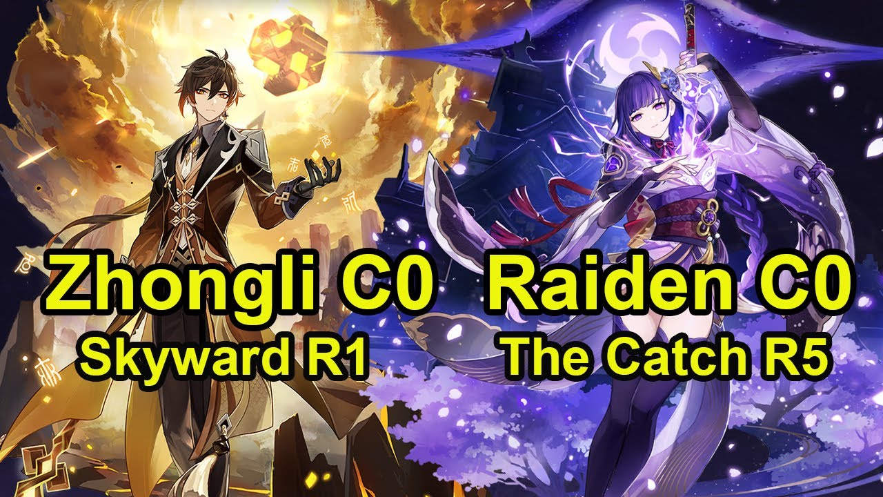 Raiden C0 Double Hydro & Ningguang C6 SPiral AByss Floor 12 Genshin Impact