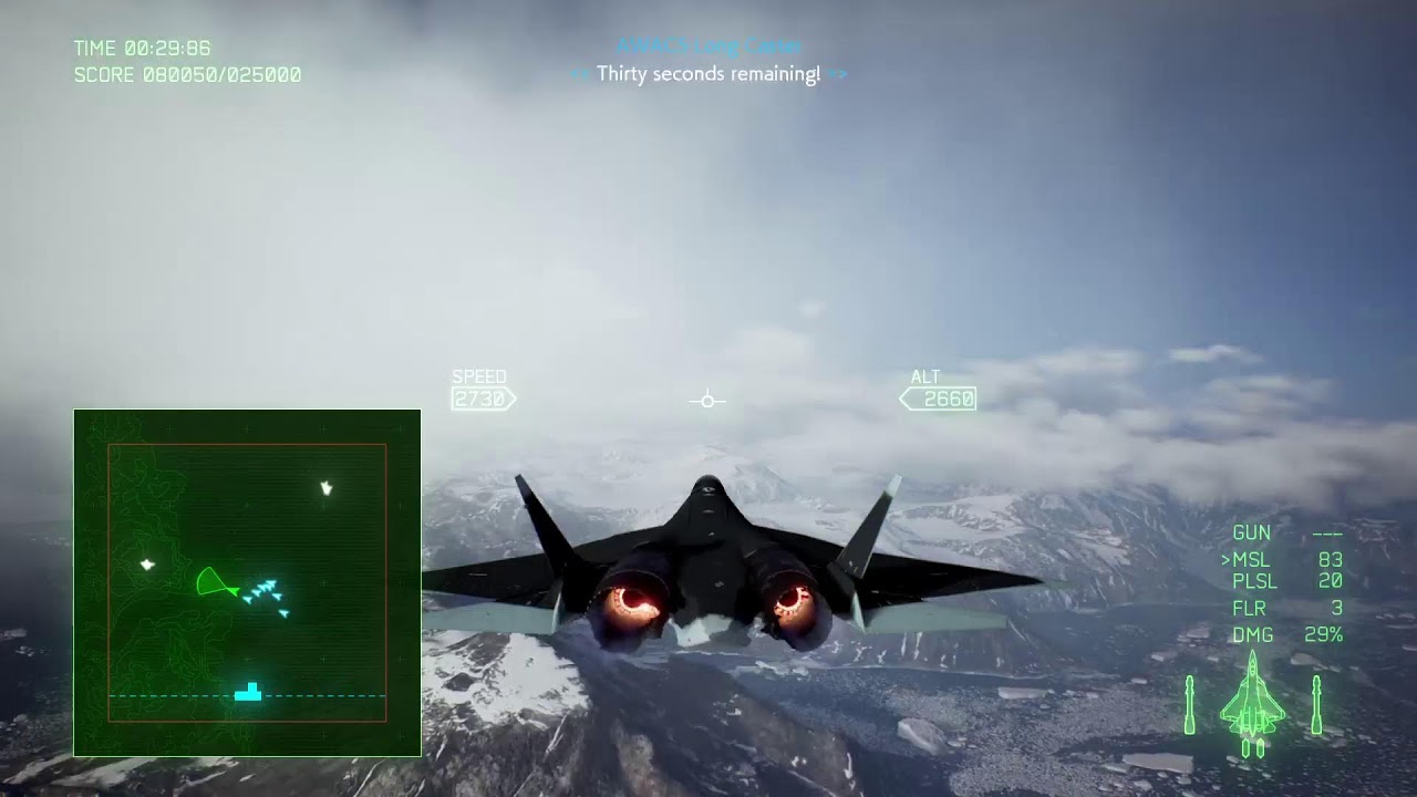 Ace Combat 7 | All Missions played with the Su-57 Felon (1/2 - PS4 Pro)