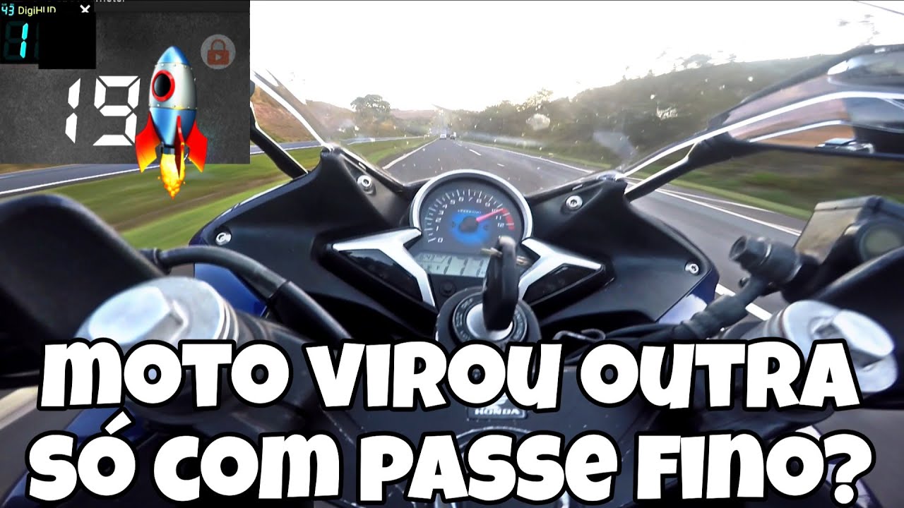 TOP SPEED CBR 250R COM RELAÇÃO PASSE FINO | CHEGOU NOS 200?