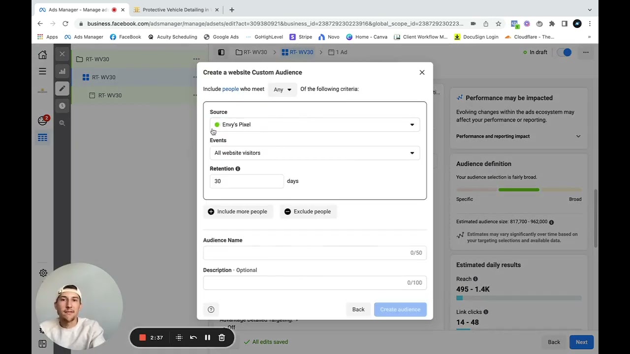 Creating A FB Ad Campaign That Will Show Itself To Website Visitors