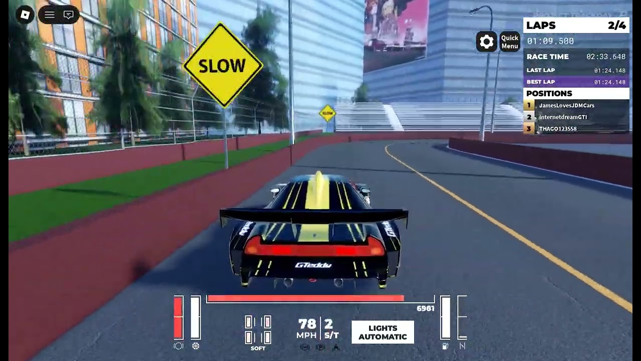 Circuit Racing in Project Trackday Roblox