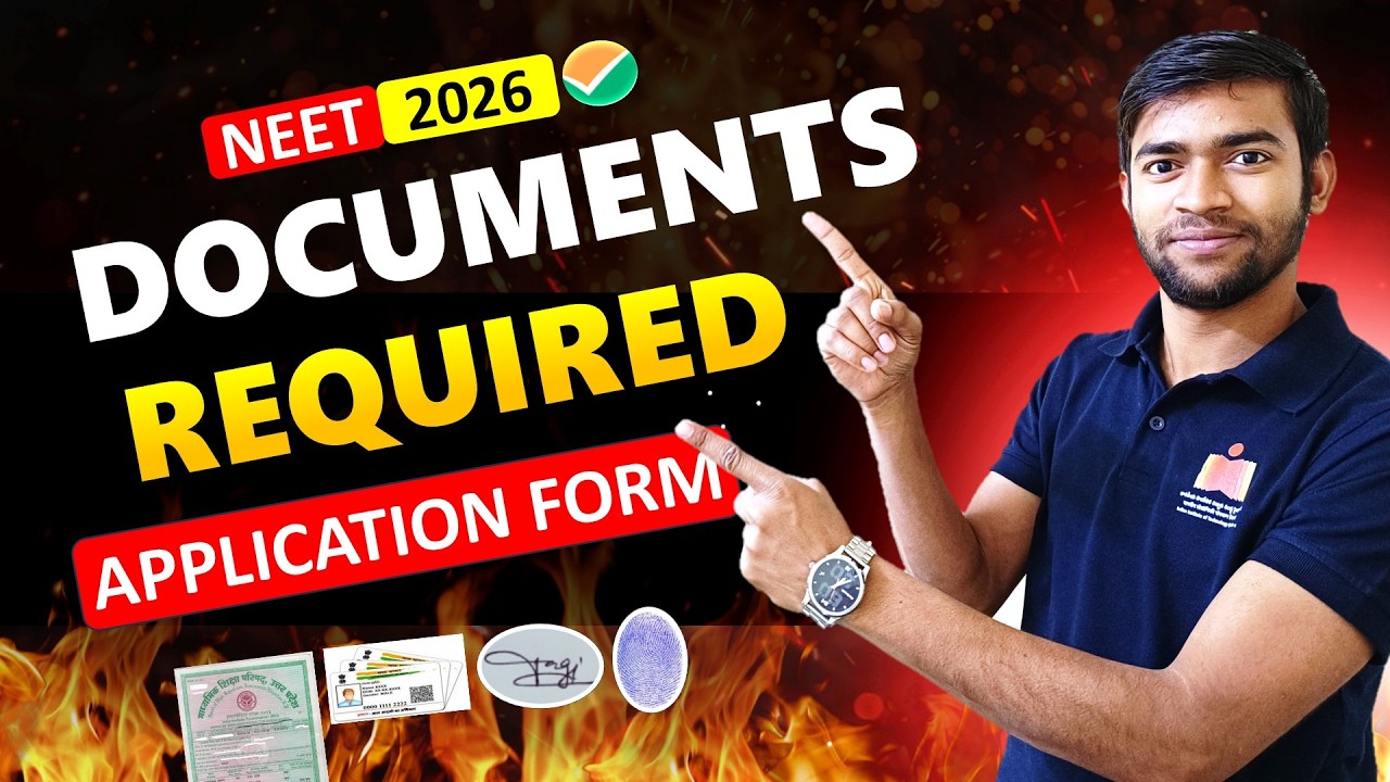 Documents Required for NEET 2026 Application Form | All Important Documents List #neet2026 #neet