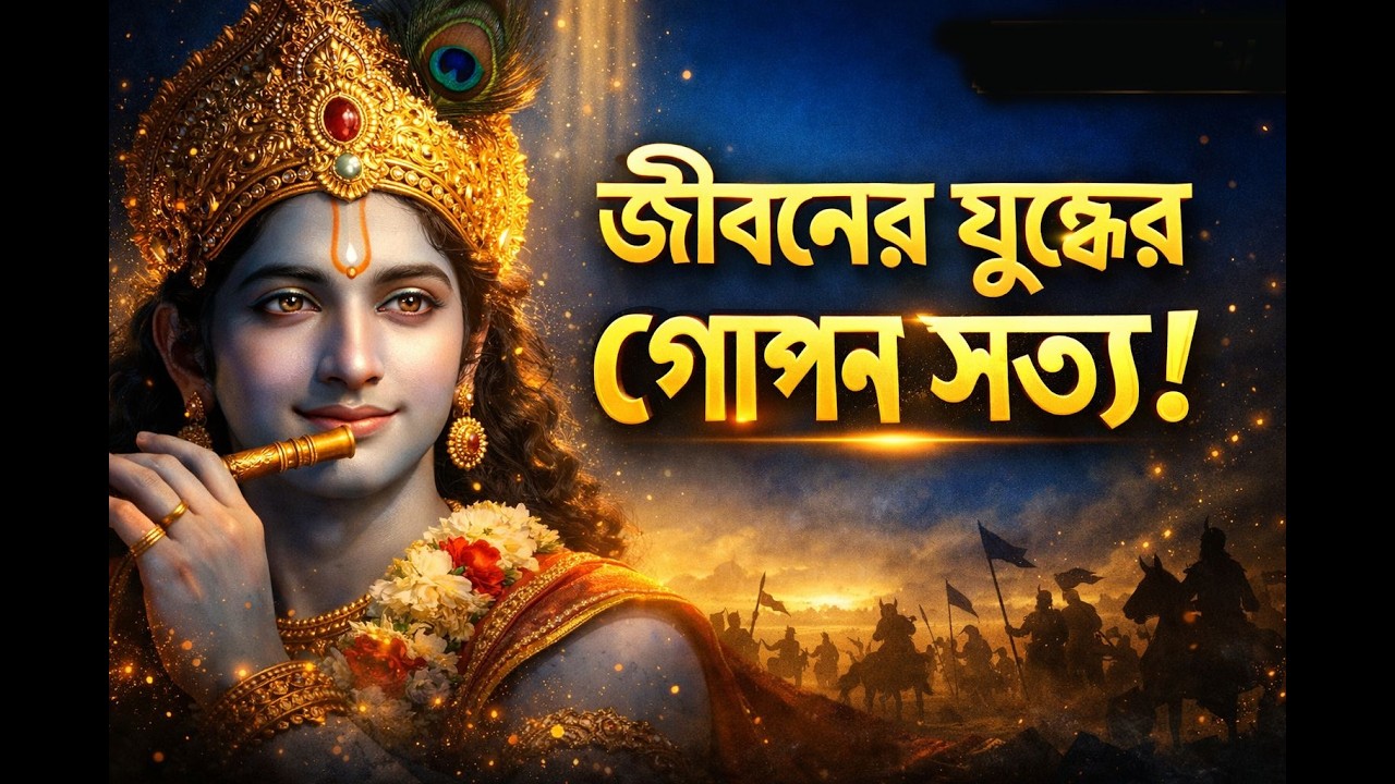 জীবনের যুদ্ধের গোপন সত্য | শ্রীকৃষ্ণের অমর বাণী | ভগবদ্গীতা শিক্ষা #banglakrishnabani