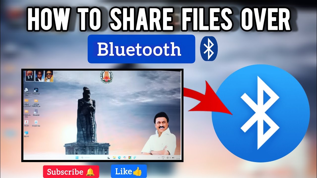 How to share files over bluetooth|Share files without internet free laptop| windows 11/10 | தமிழில் 