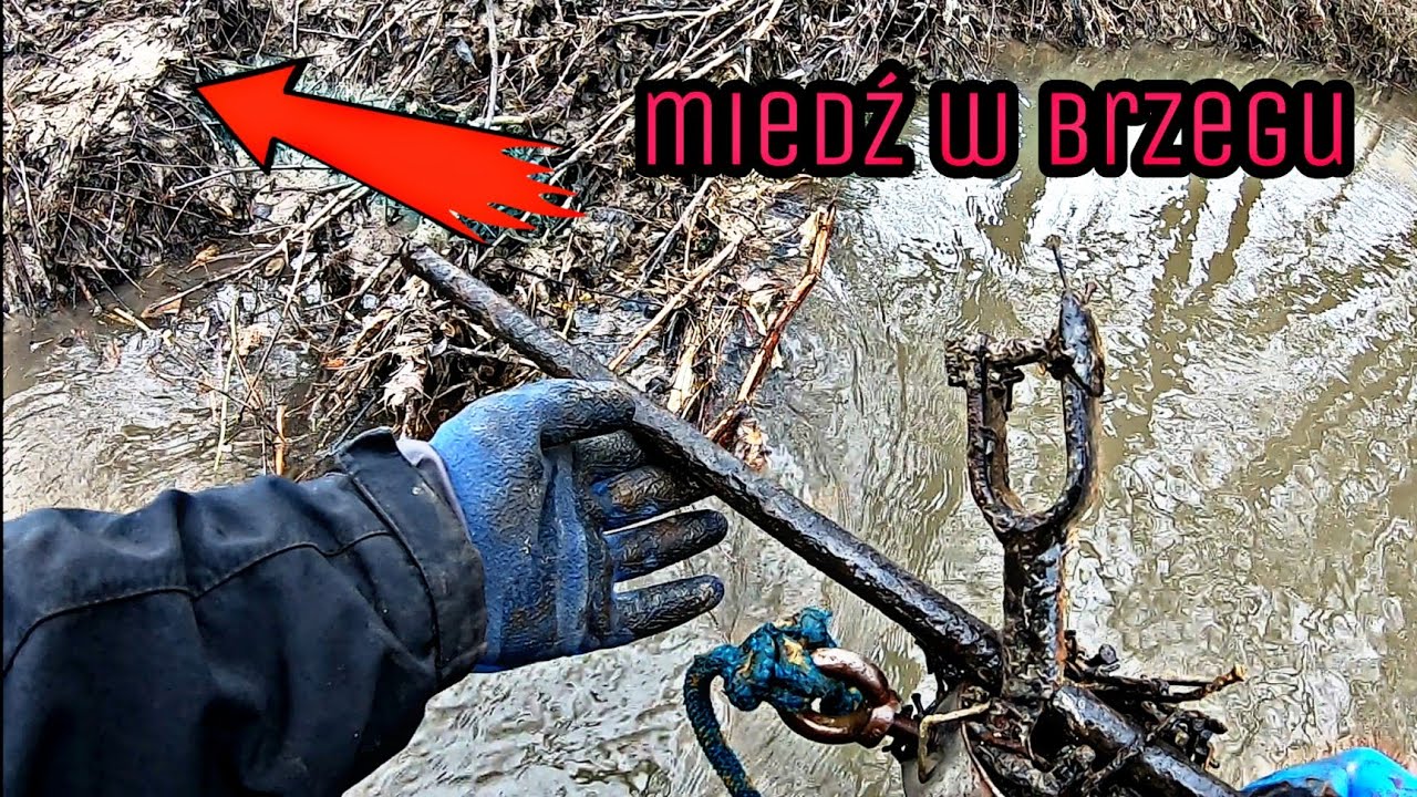 Magnes Neodymowy wyciąga złom z wiejskiej rzeczki 198