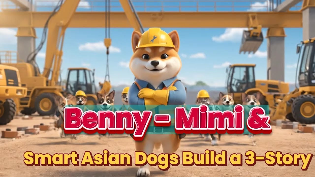 Benny   Mimi & Smart Asian Dogs Build a 3 Sto