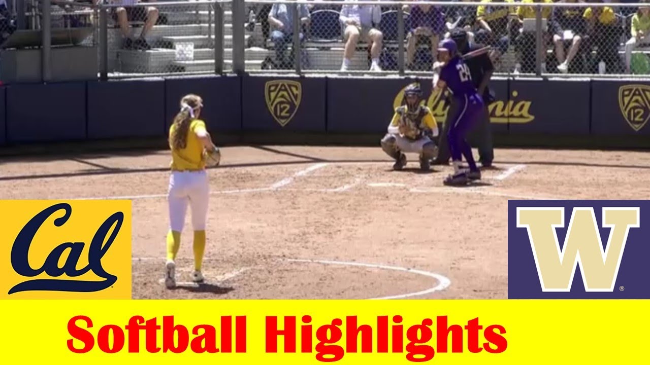 #8 Washington vs #20 California Softball Game 3 Highlights, April 21 2024