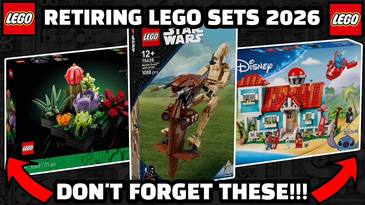 ЛУЧШИЕ наборы LEGO, которые СНИМАЮТСЯ С ПРОИЗВОДСТВА в 2026 году! | Инвестиции в LEGO, новости ко...