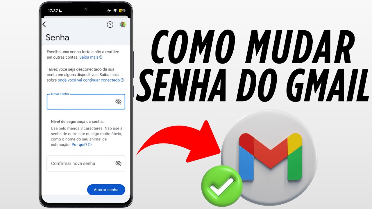 COMO ALTERAR A SENHA DO GMAIL