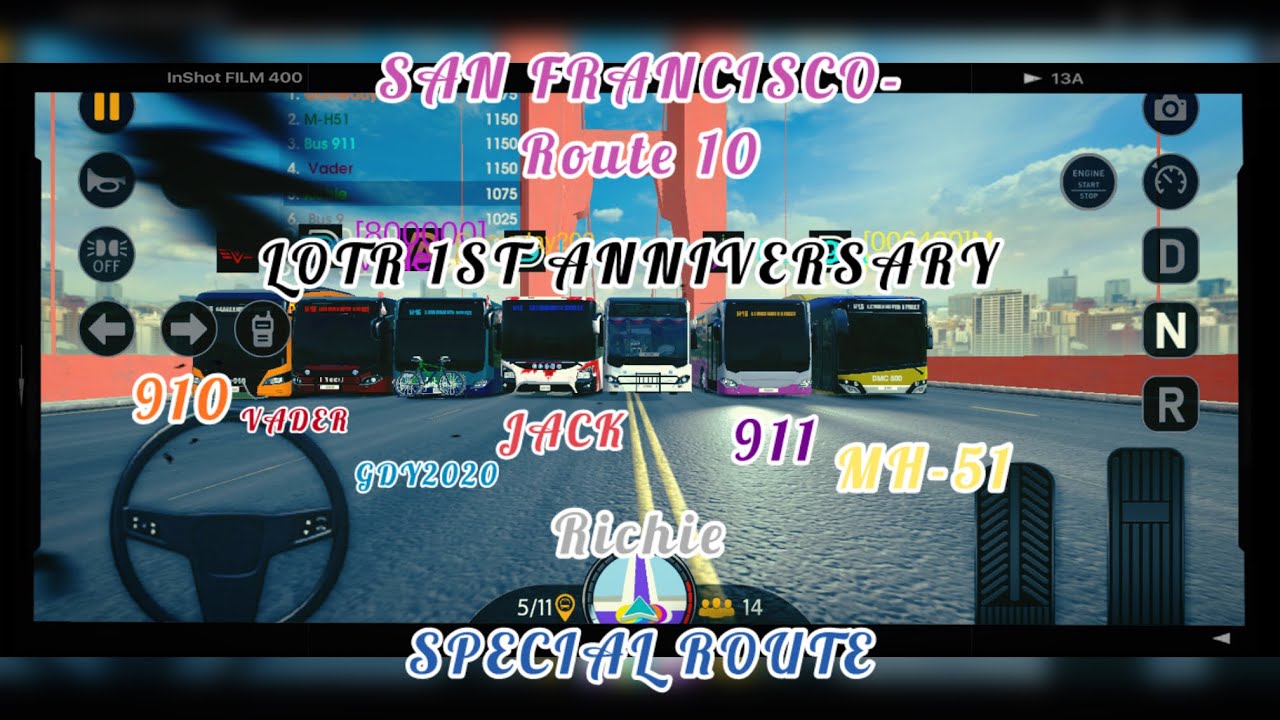Bus Simulator Evo: San Francisco LOTR 1st Anniversary Route