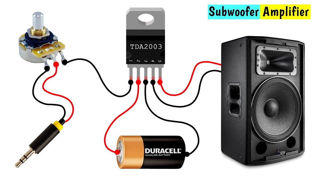 How to make amplifier using TDA2003 ic | DIY 12V amplifier circuit