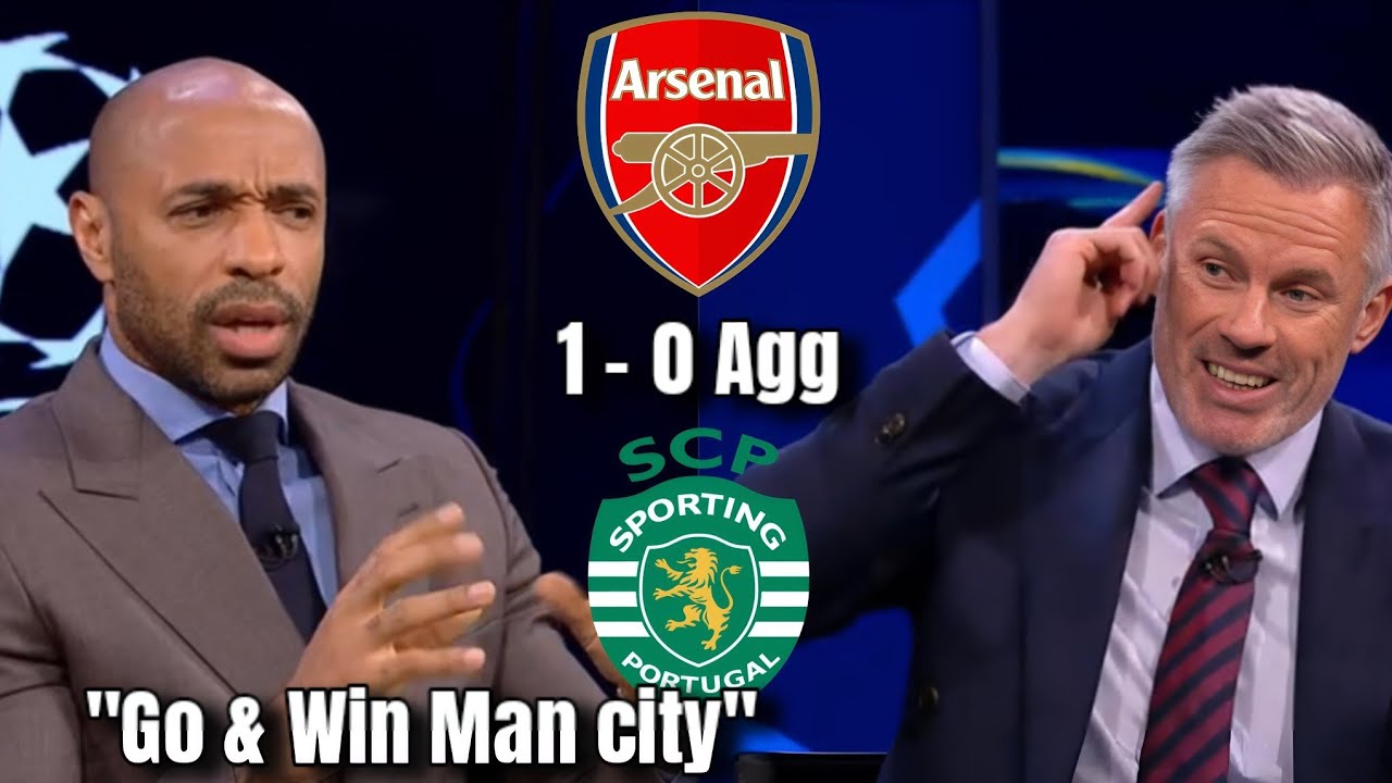 Thierry Henry REACTS as Arsenal Reach UCL SEMI-FINAL! 🏆 1-0 vs Sporting (Agg) 