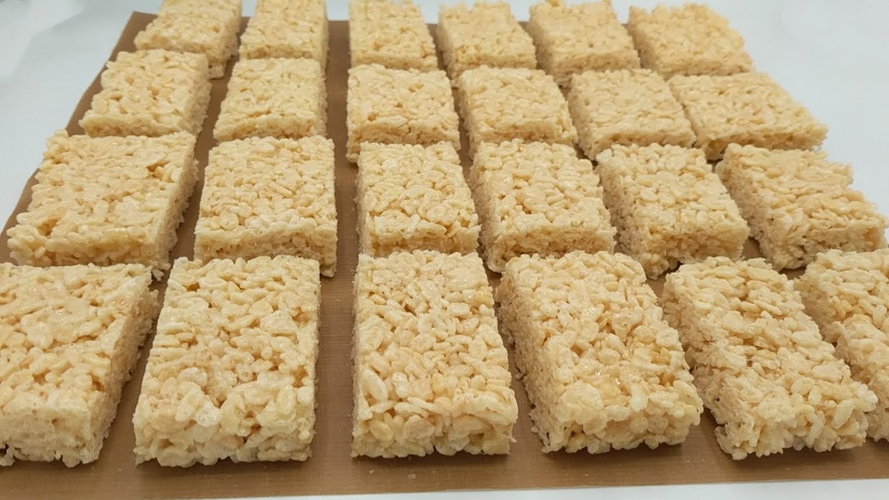 Rice Krispies Treats /3 Ingredients only/Cup Measurement /Microwave or Cook Version