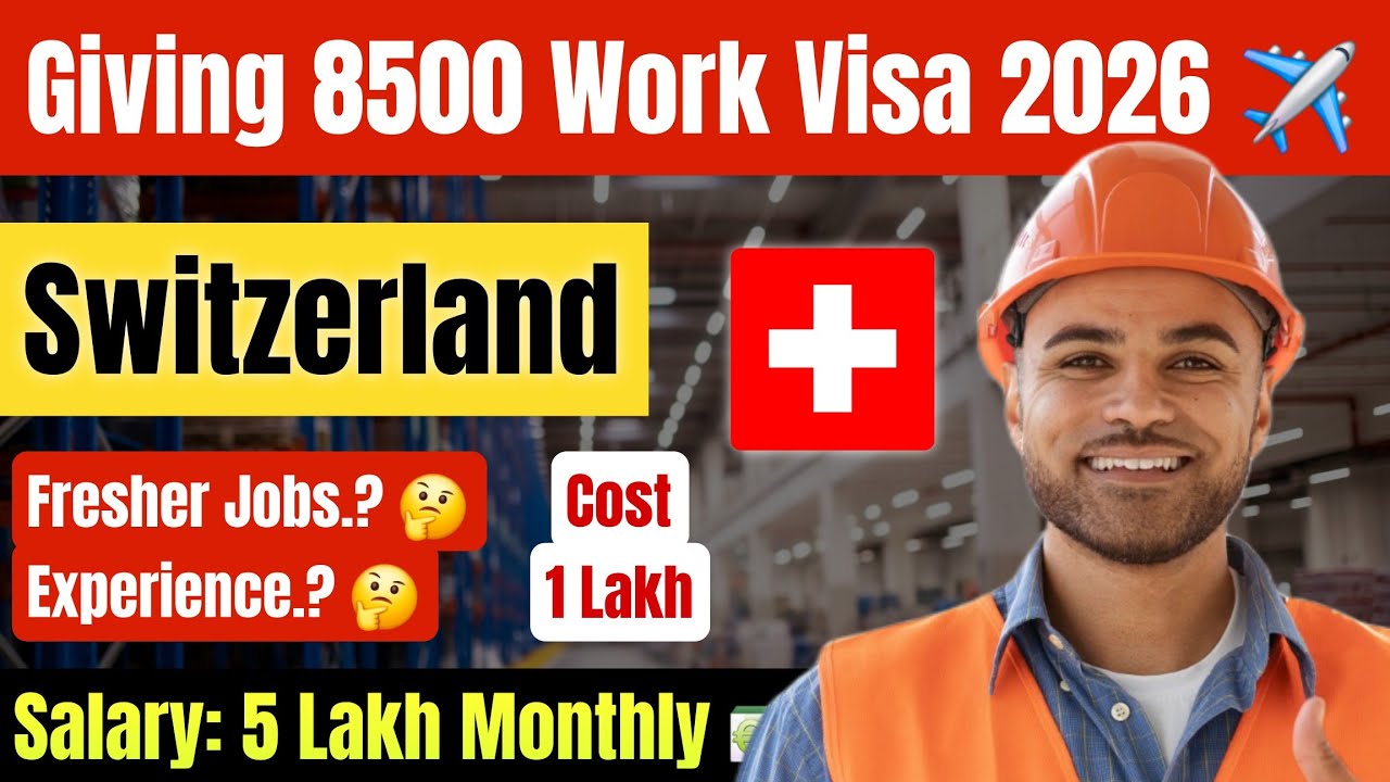 Switzerland work visa for indian | Switzerland Jobs & Visa 2026 for Indians