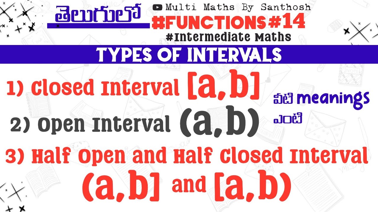 types of intervals in R | what is closed interval | what is open interval |#functions#intermediate