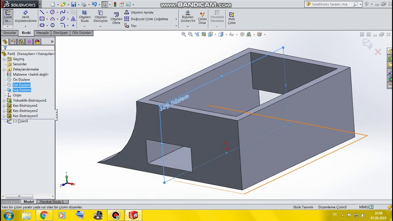Solidworks programı ile kolay mini sumo tasarlama.