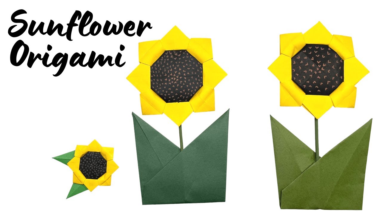 Easy Origami Sunflower