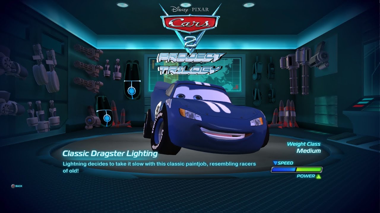 Cars 2 The Video Game Project Triology Classic Dragster Lighning McQueen