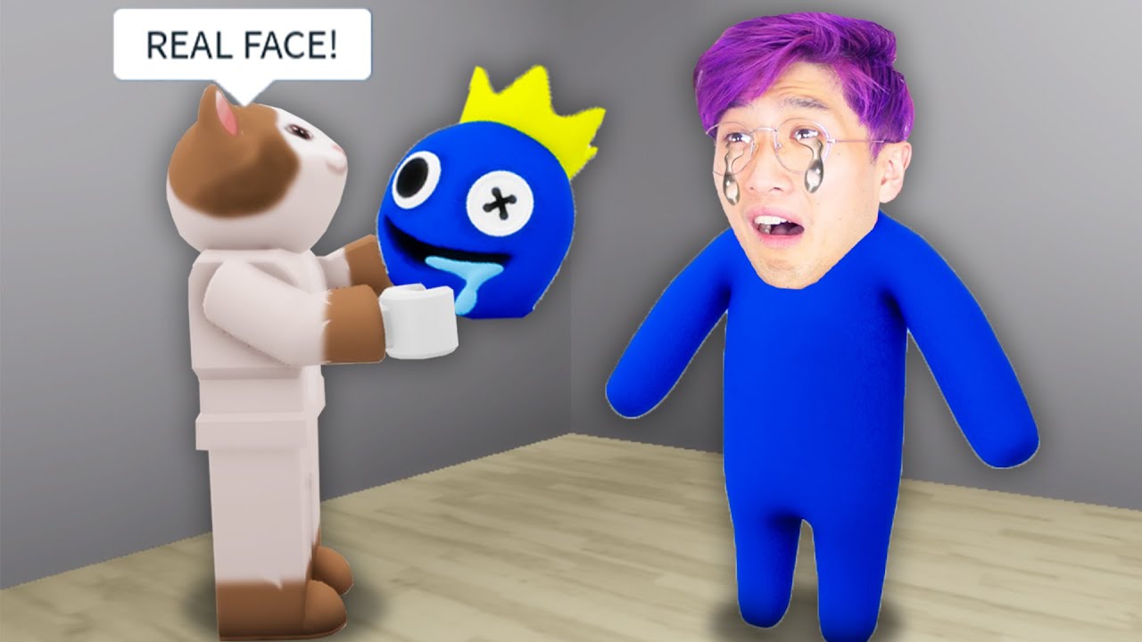 I SHOWED RAINBOW FRIEND REAL LIFE FACE! (scary)