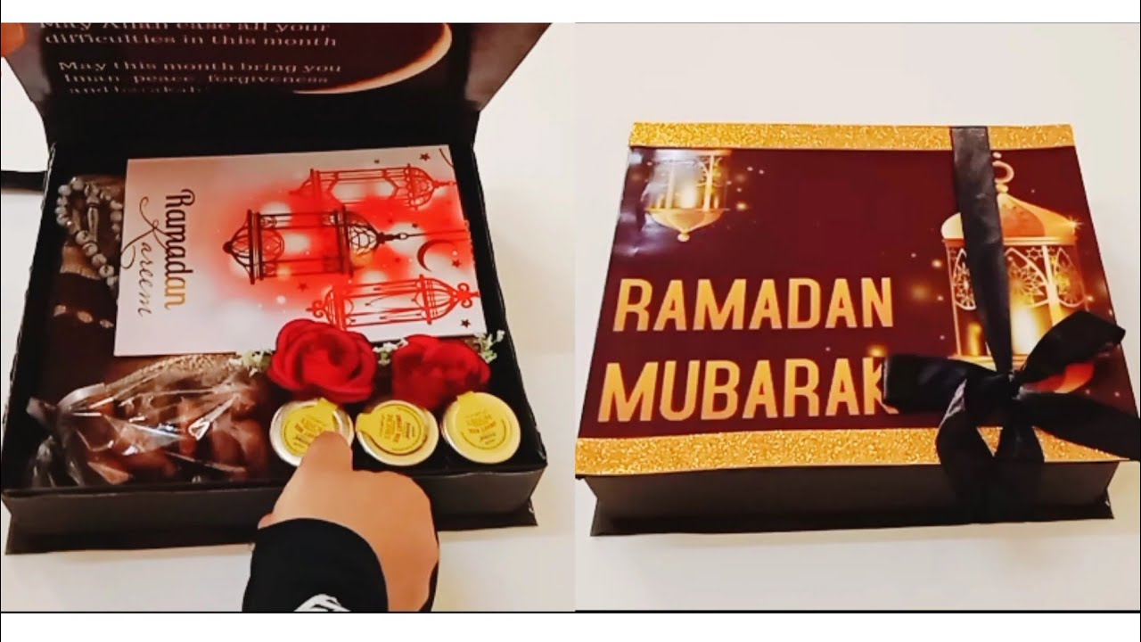 Ramadan gift box making with cardboard/Ramadan gift idea/#youtube #ramadangift