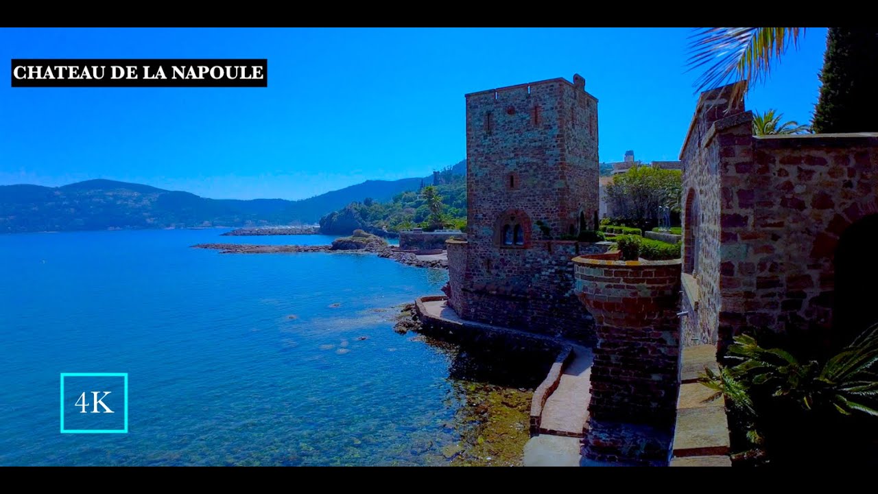 Chateau La Napoule Near Cannes France | Cote D'azur 4k | Castle In The French Riviera Mandelieu ,
