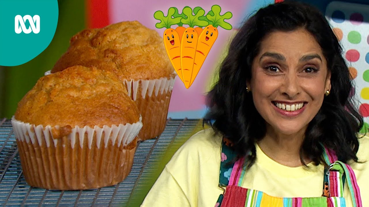 Making Easy Carrot Muffins On Play School | ABC Kids