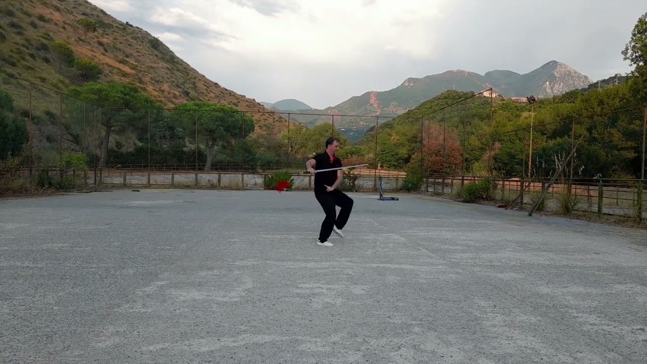 Yang Family Tai Chi 67 sword form - performer Roberto Carchio