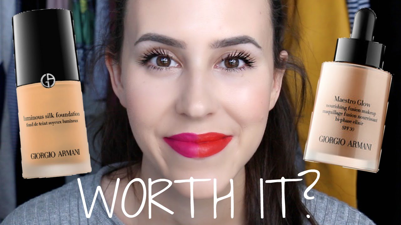 Worth the Money? Giorgio Armani Luminous Silk VS Maestro Glow Nourishing Fushion Makeup