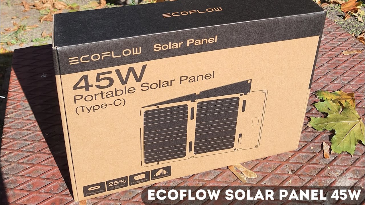 Мини-обзор ECOFLOW Solar Panel 45W (Type-C) компактной солнечной панели