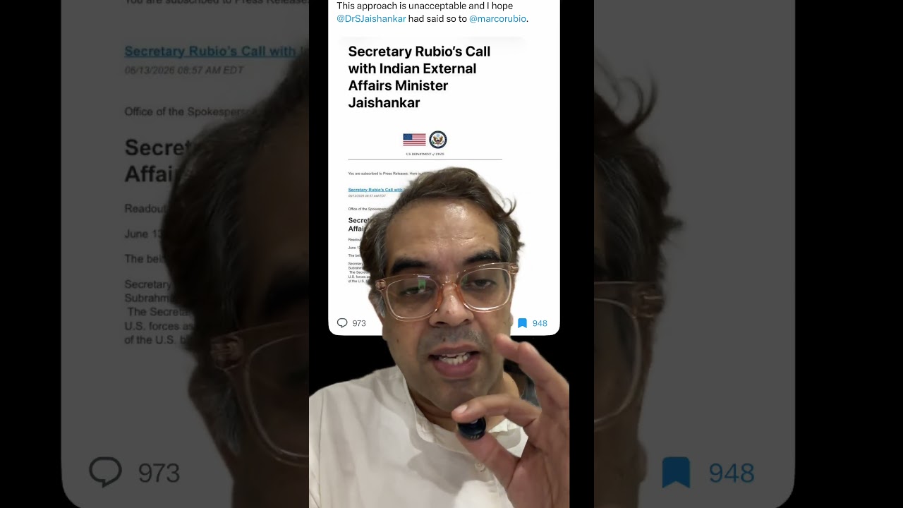 Is India Compromised ? Concerning conversation between USA&rsquo;s Secretary of State and Indian EAM