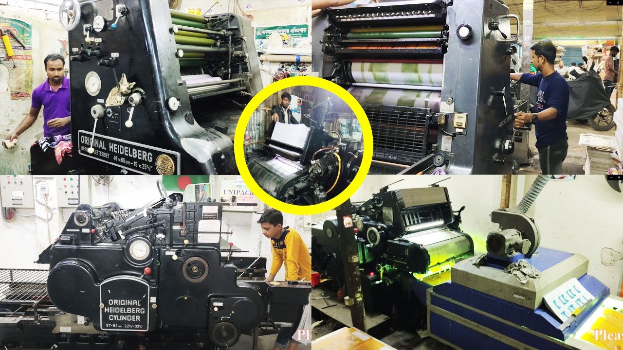 Old Top 5 Heidelberg Offset Printing Machine