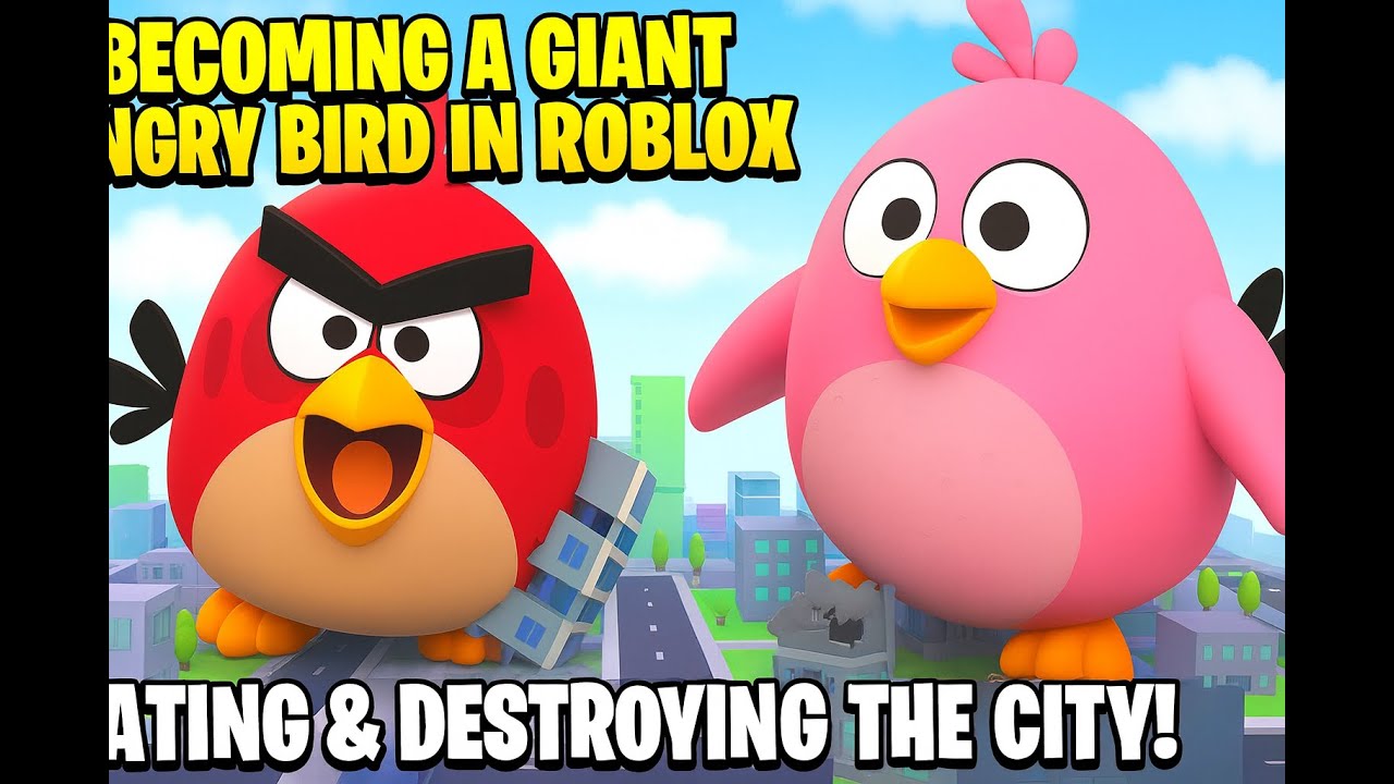 I Became a GIANT Angry Bird in Roblox… Total Chaos!