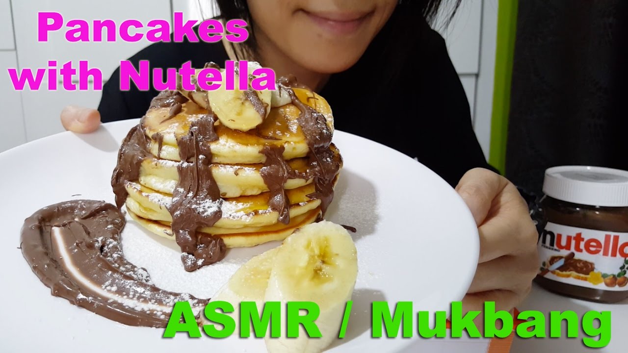 🥞✨Pancakes with Shyt Ton of Nutella | Chinese New Year : ASMR / Mukbang ( Cooking & Eating Sounds )
