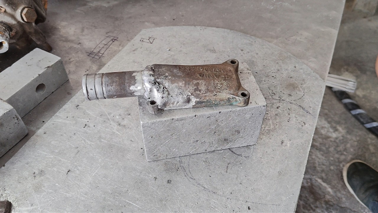 Aluminum  tig welding เชื่อมอลูมิเนียม รอยแตกท่อน้ำ 28/02/26