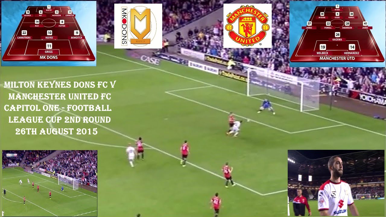 MILTON KEYNES DONS FC V MANCHESTER UNITED FC - CAPITAL ONE LEAGUE CUP - 2ND ROUND - 26TH AUGUST 2015