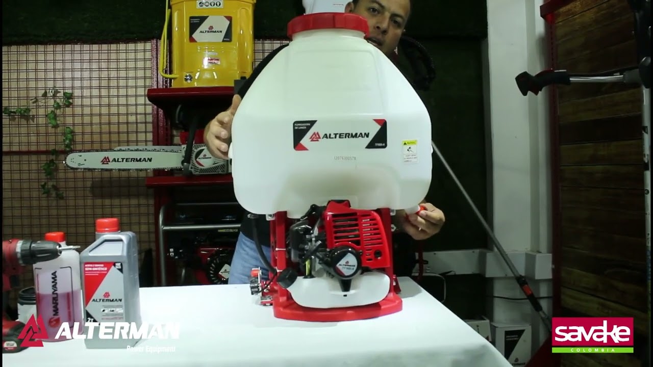 Mantenimiento Fumigadora De Espalda Alterman A Gasolina 2T, 26 Cc TF900-A. / SAVAKE COLOMBIA.