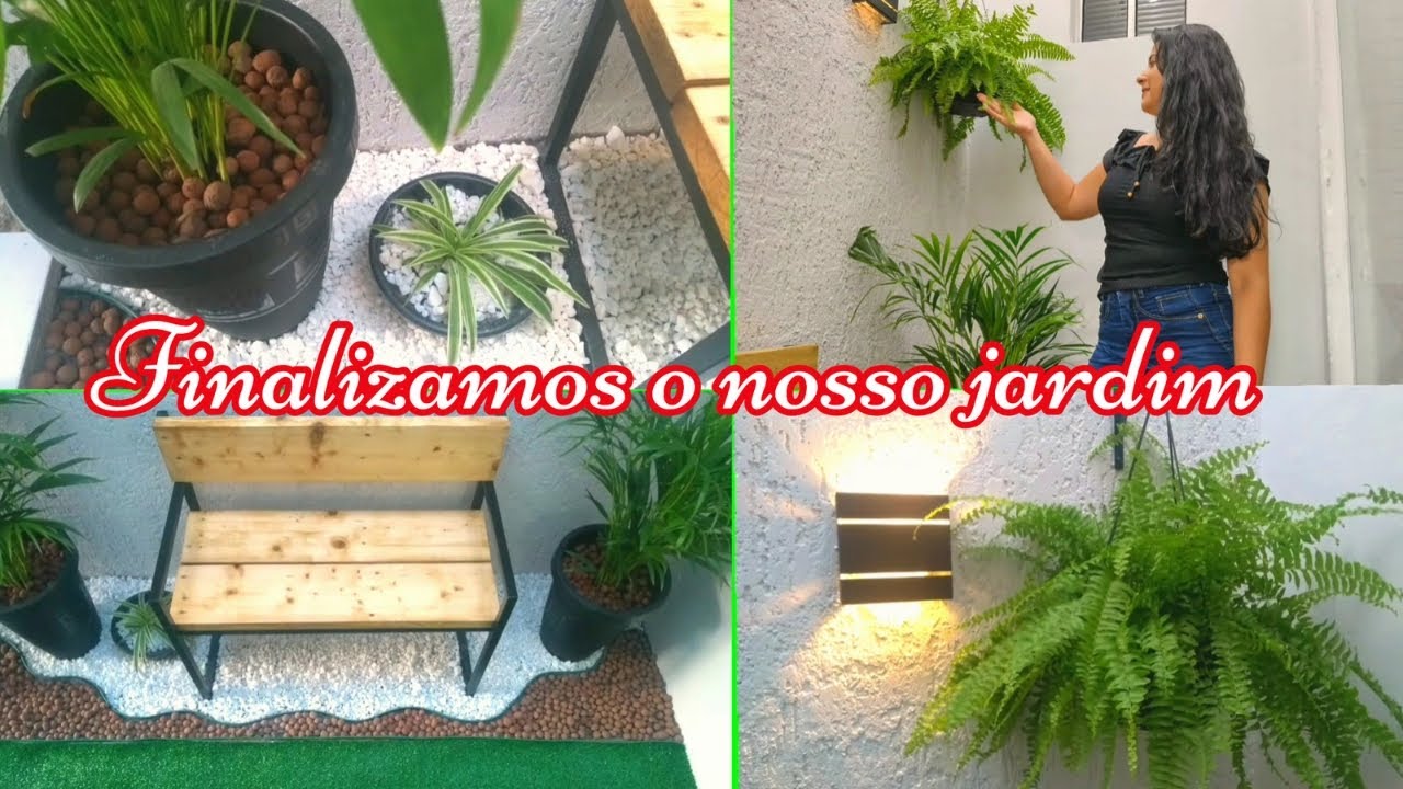 Como fazer jardim de inverno com pedras | Decoração de jardim pequeno | ideias para jardim