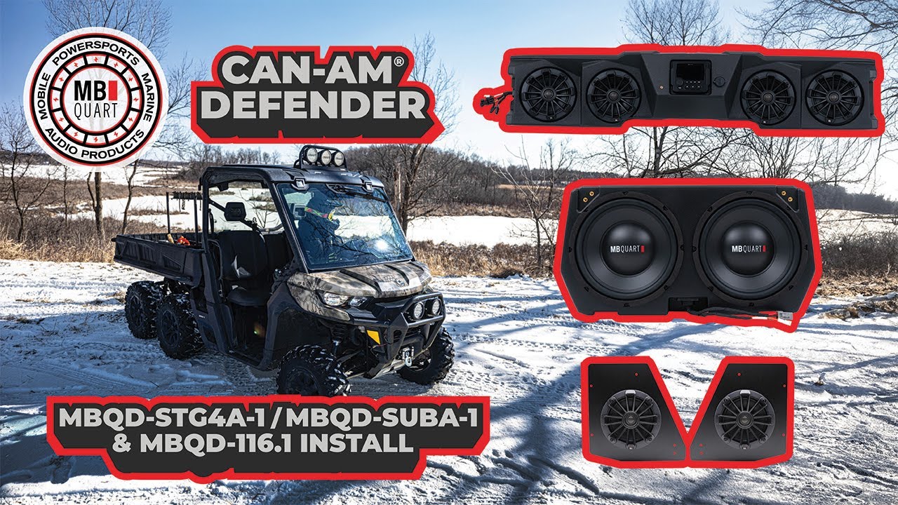 MB Quart Can-Am Defender Tuned Audio System | MBQD-STG4A-1 , MBQD-116.1 , MBQD-SUBA-1 Installation