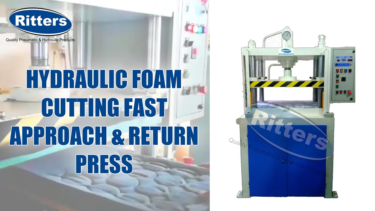 20 Ton Foam Cutting Hydraulic Press| Ritters Automation Pvt. Ltd.