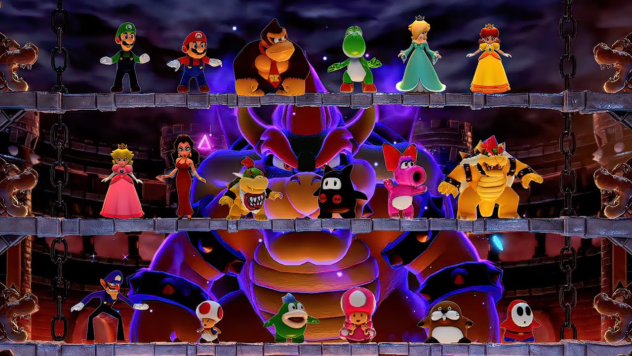 Super Mario Party Jamboree Minigames - Yoshi Vs Mario Vs Peach Vs Daisy (Master Difficulty)