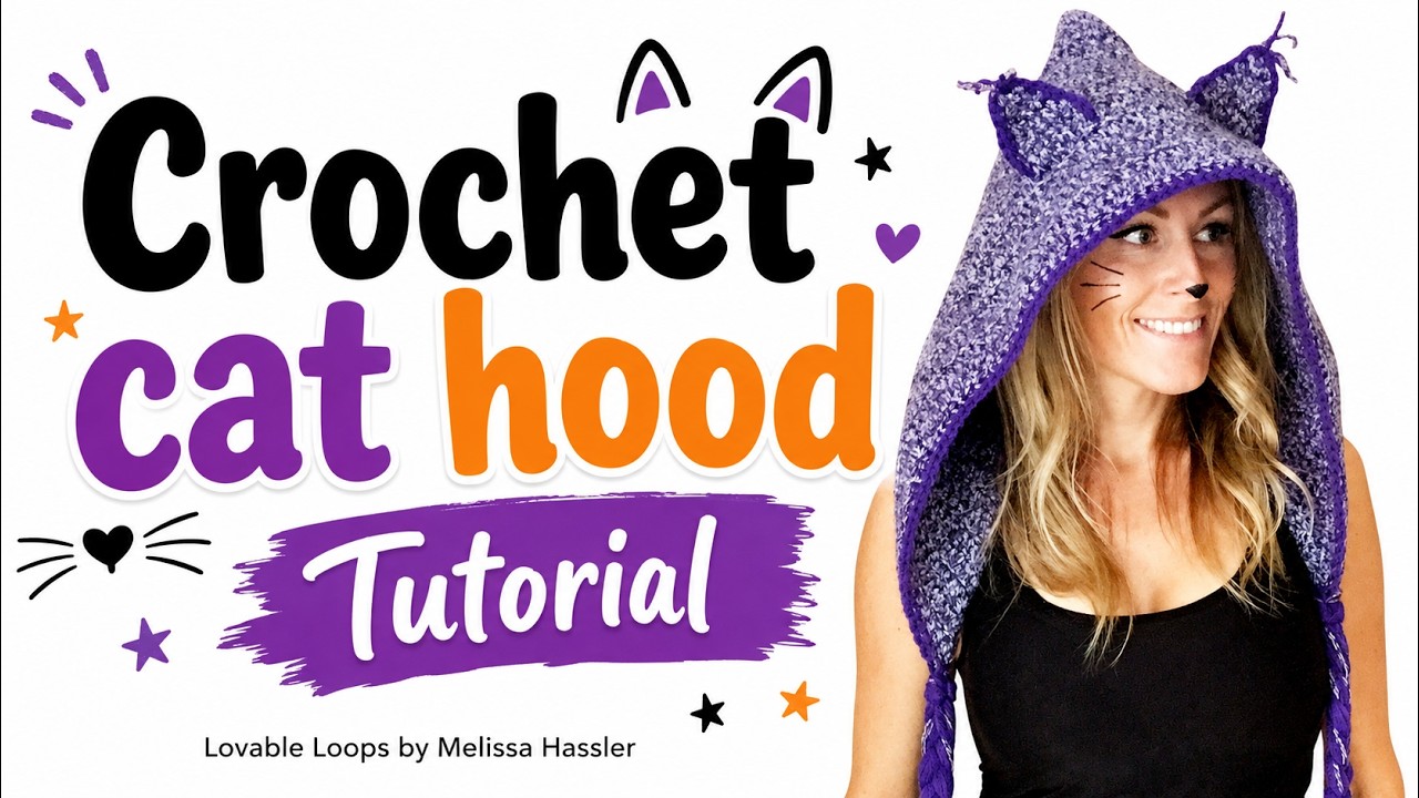 Crochet Cat Hood (easy)