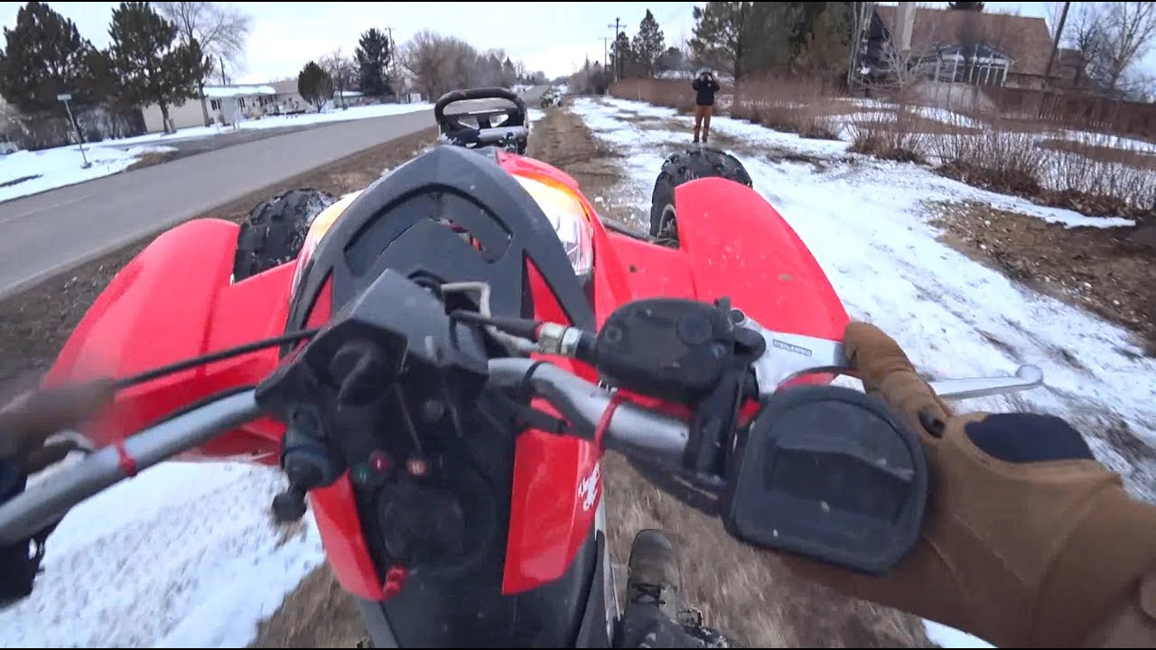Predator 500| First attempt at idle wheelies