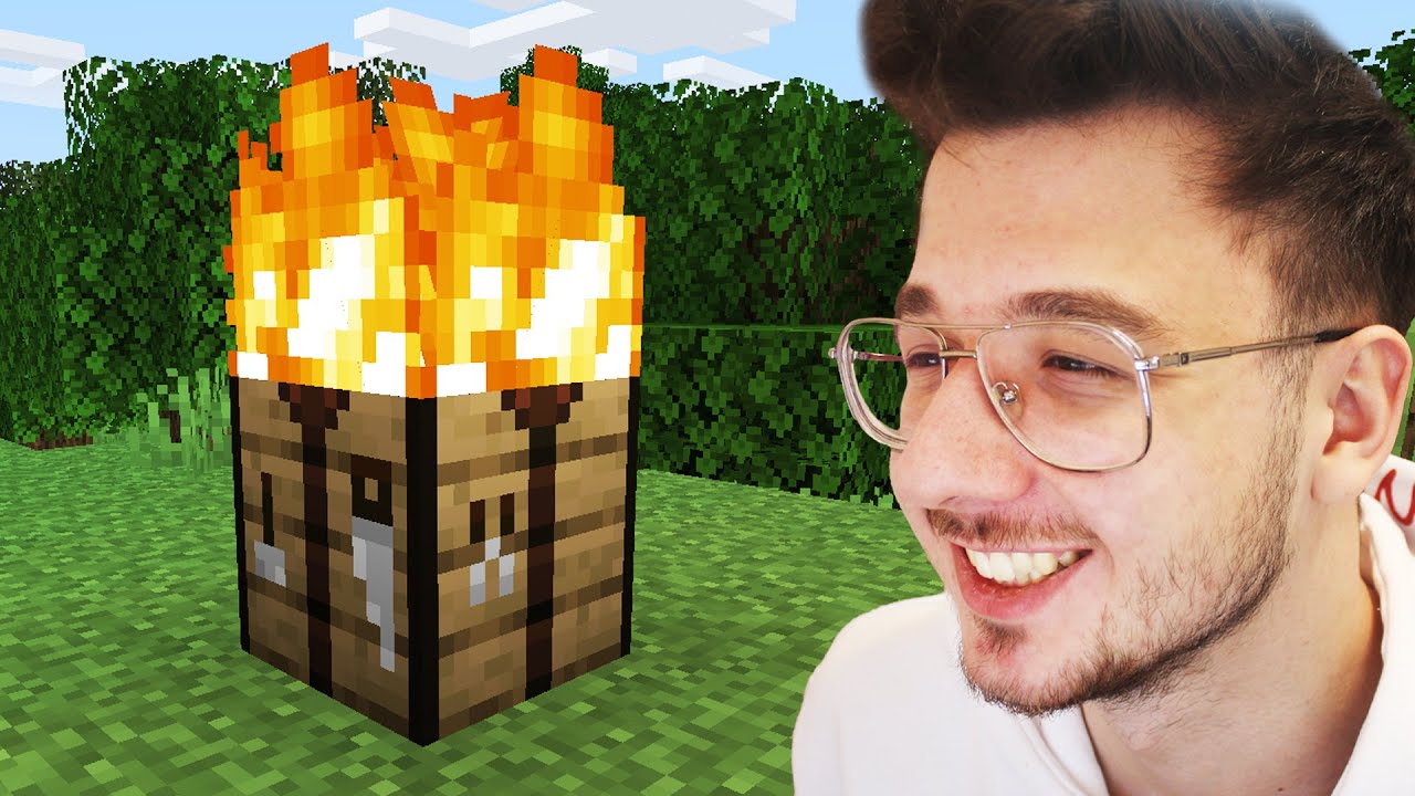 minecraft AMA çalışma masası kullanmadan oyunu bitirdim