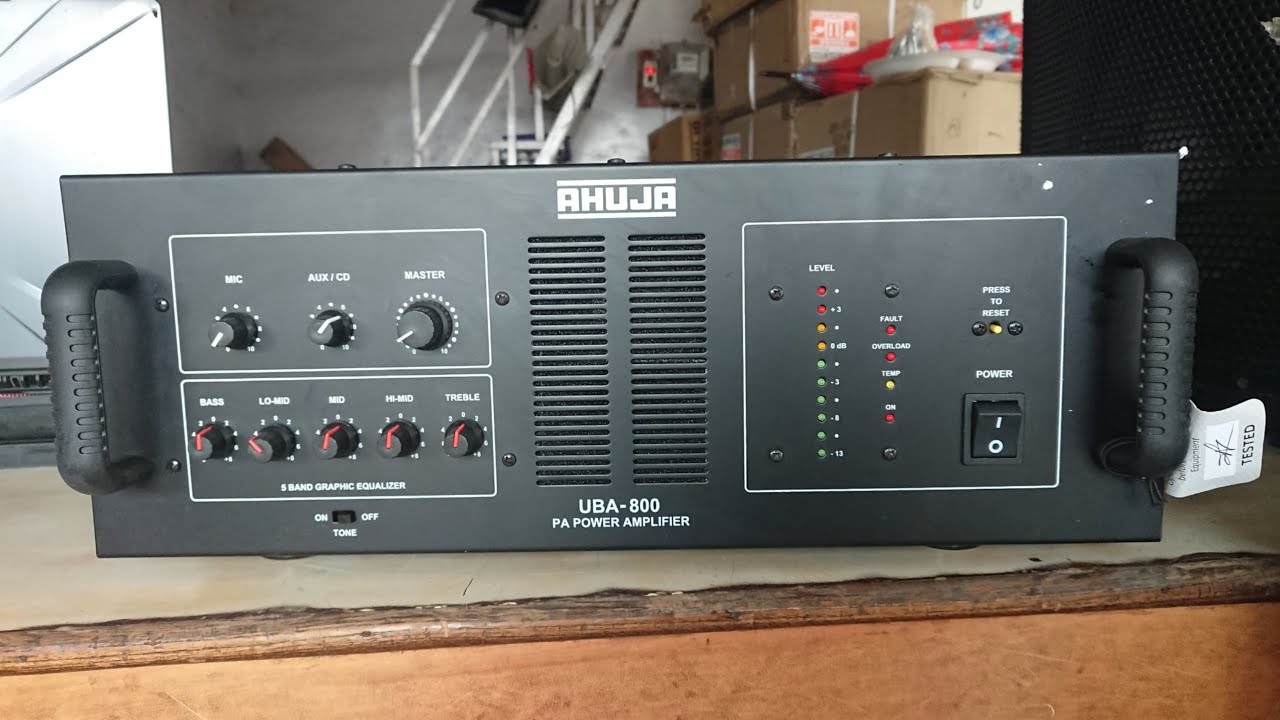 AHUJA UBA-800 POWER AMPLIFIER UNBOXING & REVIEW