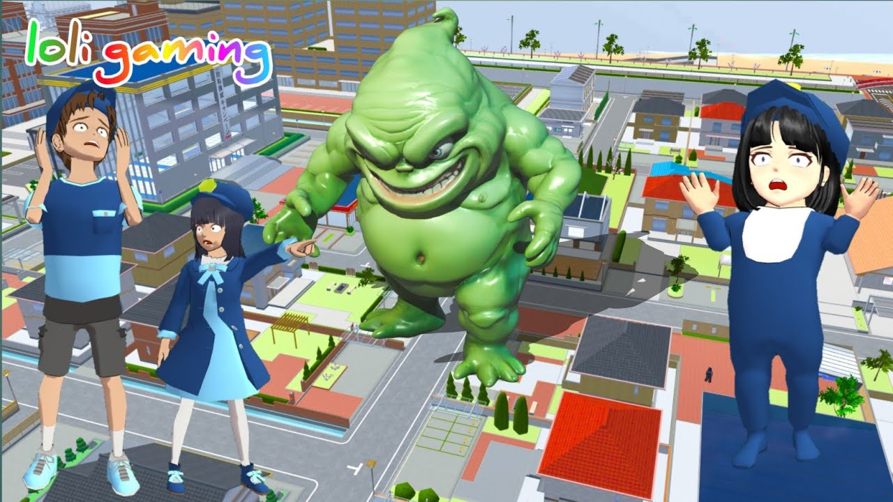 YUTA DAN MIO jadi polisi sudah harus menghadapi RAJA MONSTER SLIMER😱😨😨