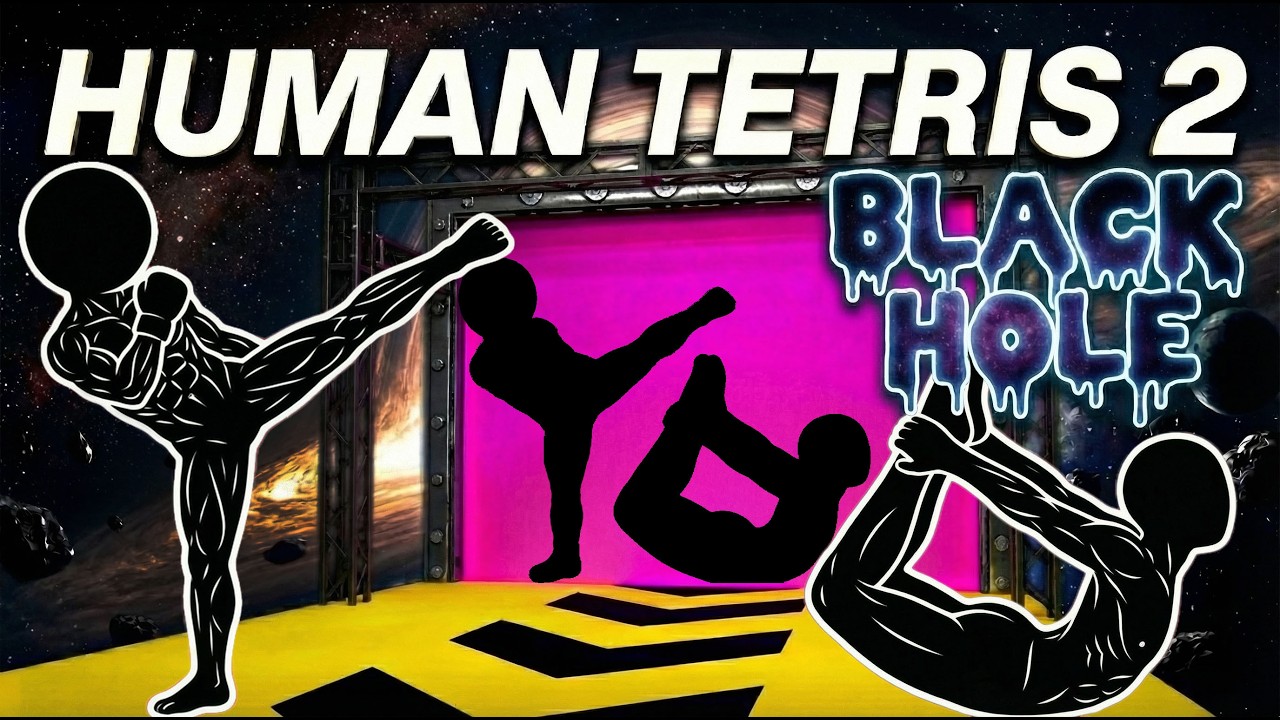 Immersive Interactive Duo Game | BLACK HOLE HUMAN TETRIS | Viral Challenge | FULL